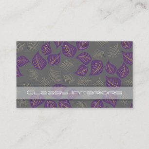 Classy Interiors Business Cards. Card
