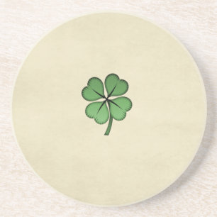Classy Irish Lucky Shamrock Coaster