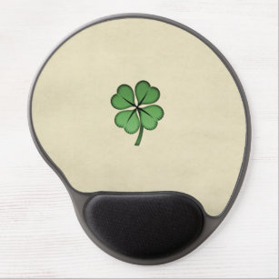 Classy Irish Lucky Shamrock Gel Mouse Pad