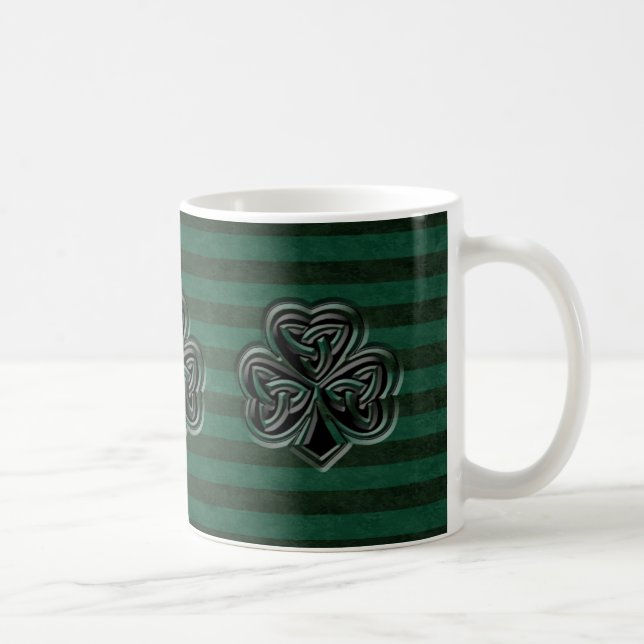 Classy  Irish lucky shamrock personalised Coffee Mug (Right)