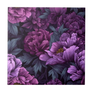 Classy Japanese Peonies Tiles  For Stylish Entry