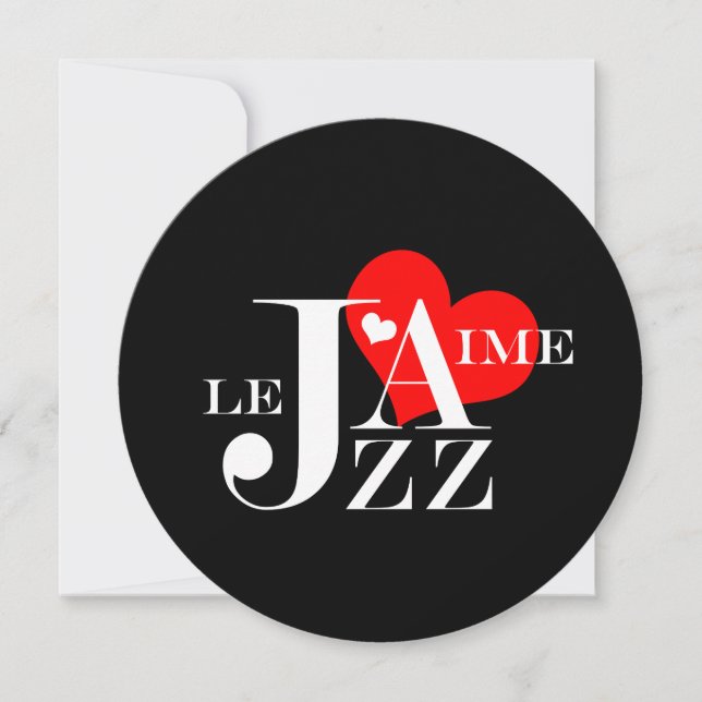 Classy Jazz Music Birthday Party Invitation (Front)