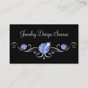 Classy Jewellery Designer Glitzy Bling Business Card