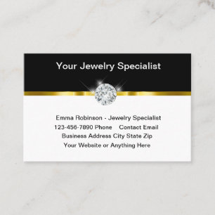 Classy Jewellery Expert Business Card Design