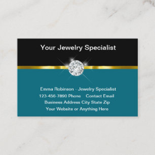 Classy Jewellery Expert Business Card Design