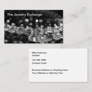 Classy Jewellery Theme Business Cards Design