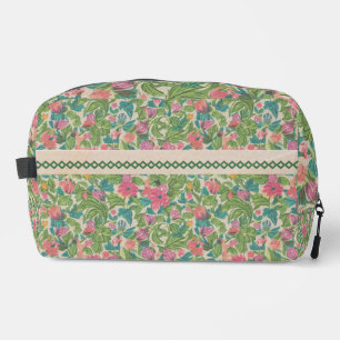 Classy kraft paper artwork Rustic botanical Green Dopp Kit