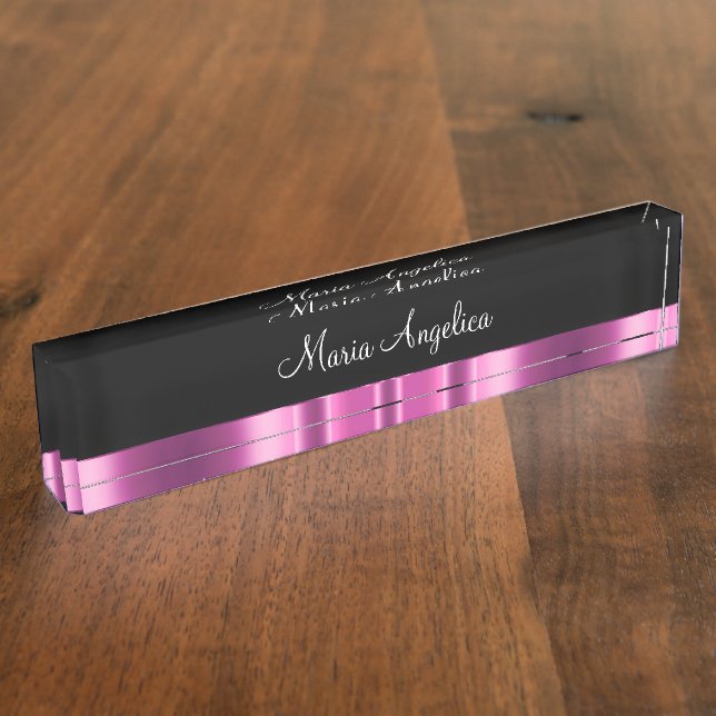 Classy Ladies Executive Desk Plaque Nameplate (Side)