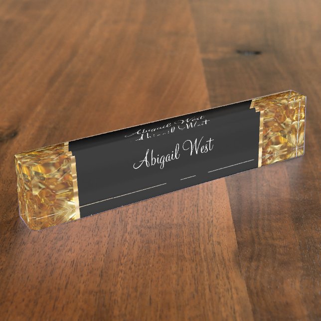 Classy Ladies Luxury Glam Nameplate (Side)