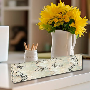 Classy Ladies Monogram Executive Nameplate