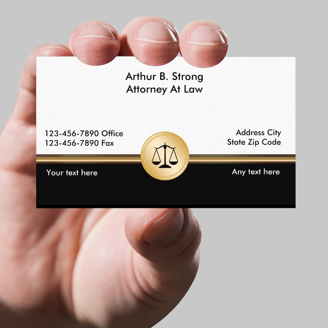 Classy Law Firm Business Cards (Creator Uploaded)