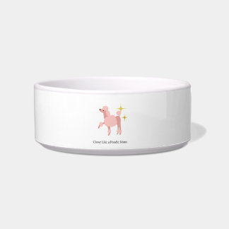 Classy Like a Poodle Mum Ceramic Pet Bowl