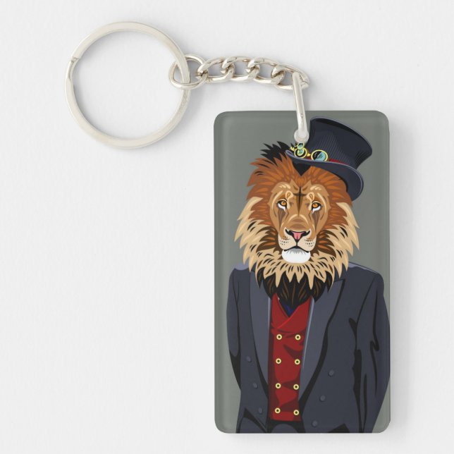 Classy Lion Key Ring (Front)