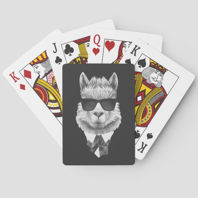 Classy Llama Playing Cards (Back)