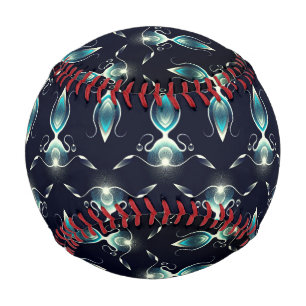 Classy Look of Blue Gems with Glowing Light Baseball
