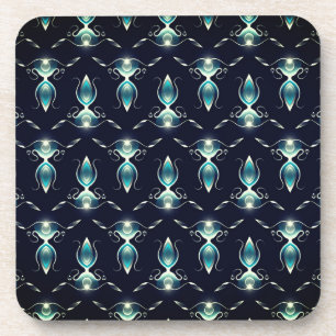 Classy Look of Blue Gems with Glowing Light Coaster