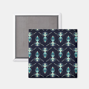 Classy Look of Blue Gems with Glowing Light Magnet
