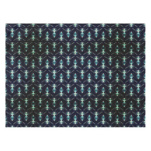 Classy Look of Blue Gems with Glowing Light Tablecloth