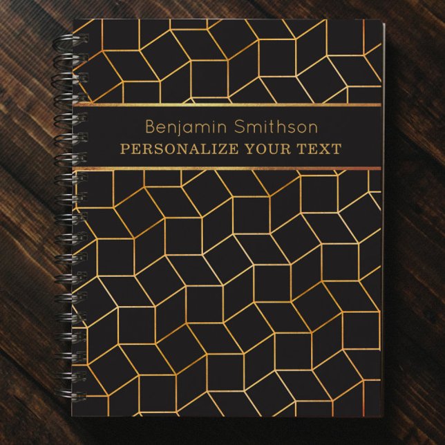     Classy Luxury Abstract Black Gold Professional Planner (Creator Uploaded)