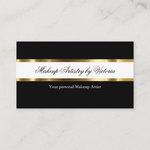 Classy Makeup Artist Business Cards