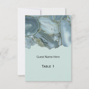 Classy Marble Wedding Table Number