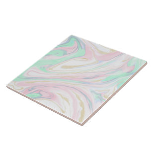 Classy marbleised abstract design ceramic tile