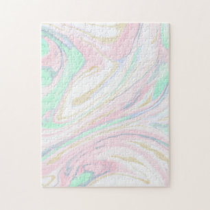 Classy marbleised abstract design jigsaw puzzle