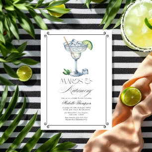 Classy Margs & Matrimony Margarita Bridal Shower Invitation