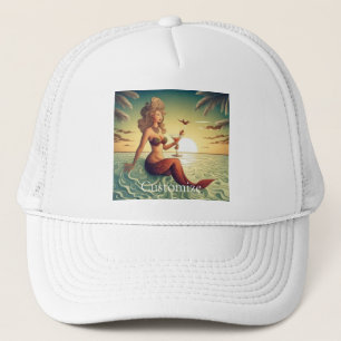 Classy Martini Mermaid Thunder_Cove Trucker Hat