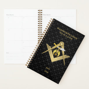 Classy Masonic Shriners Personalised Planner