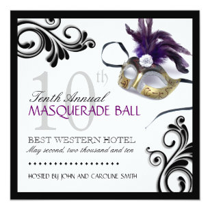 Classy Masquerade Invitation