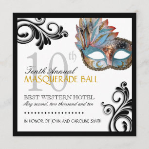 Classy Masquerade Invitation
