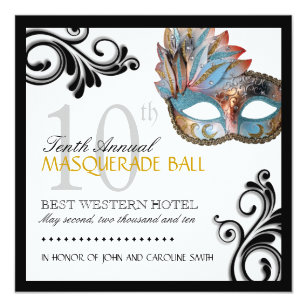Classy Masquerade Invitation