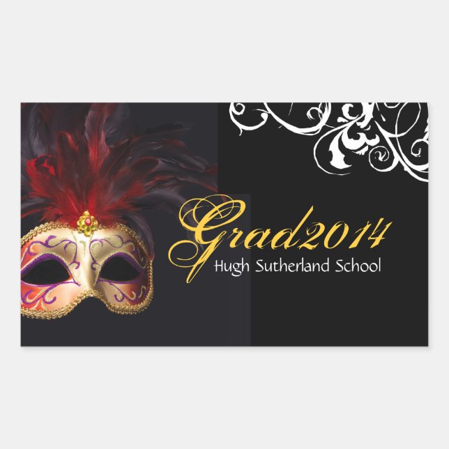 Classy Masquerade Sticker (Front)