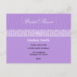 Classy Mauve Bridal Shower Invitation