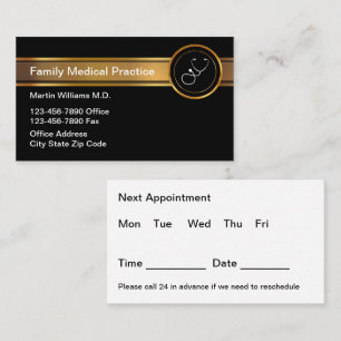 Classy Medical Appointment Cards Budget Bulk