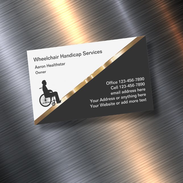 Classy Medical Disability Business Card Magnets (Creator Uploaded)