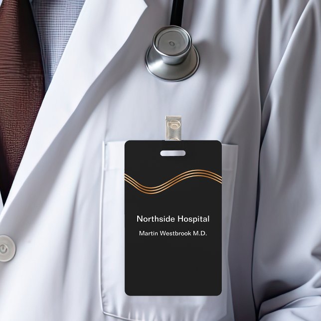 Classy Medical Doctor Hospital ID Badge (Creator Uploaded)