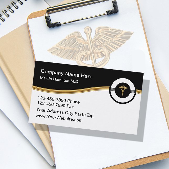 Classy Medical Doctor Office Business Cards (Creator Uploaded)