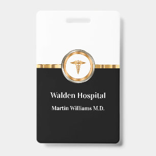 Classy Medical Facility Staff Member ID Badge