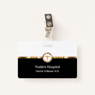 Classy Medical Facility Staff Member ID Badges