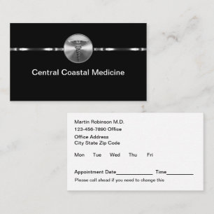 Classy Medical Office Appointment Cards