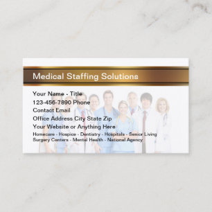 Classy Medical Staffing Recruitment Agency  Business Card