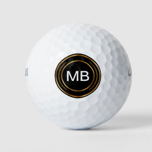 Classy Men's Monogram Golf Balls