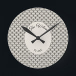 Classy Mid Century Vintage Art Deco Round Clock<br><div class="desc">Personalised Classy Mid Century Vintage Art Deco</div>
