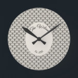 Classy Mid Century Vintage Art Deco Round Clock<br><div class="desc">Personalised Classy Mid Century Vintage Art Deco</div>