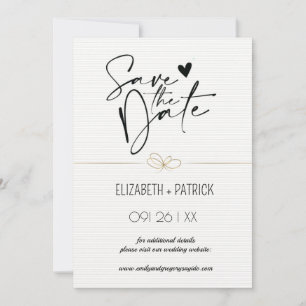 Classy minimalist ,owls in love save the date invitation