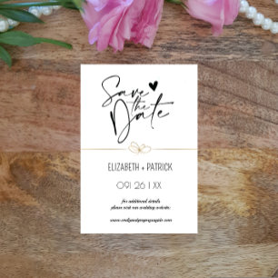 Classy minimalist ,owls in love save the date invitation