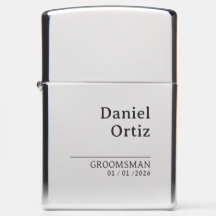 Classy Minimalist Wedding Groomsmen Best Man Gift