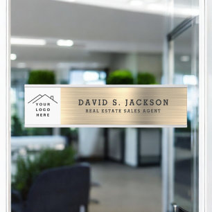 Classy Modern Executive Gold Professional Door Sign